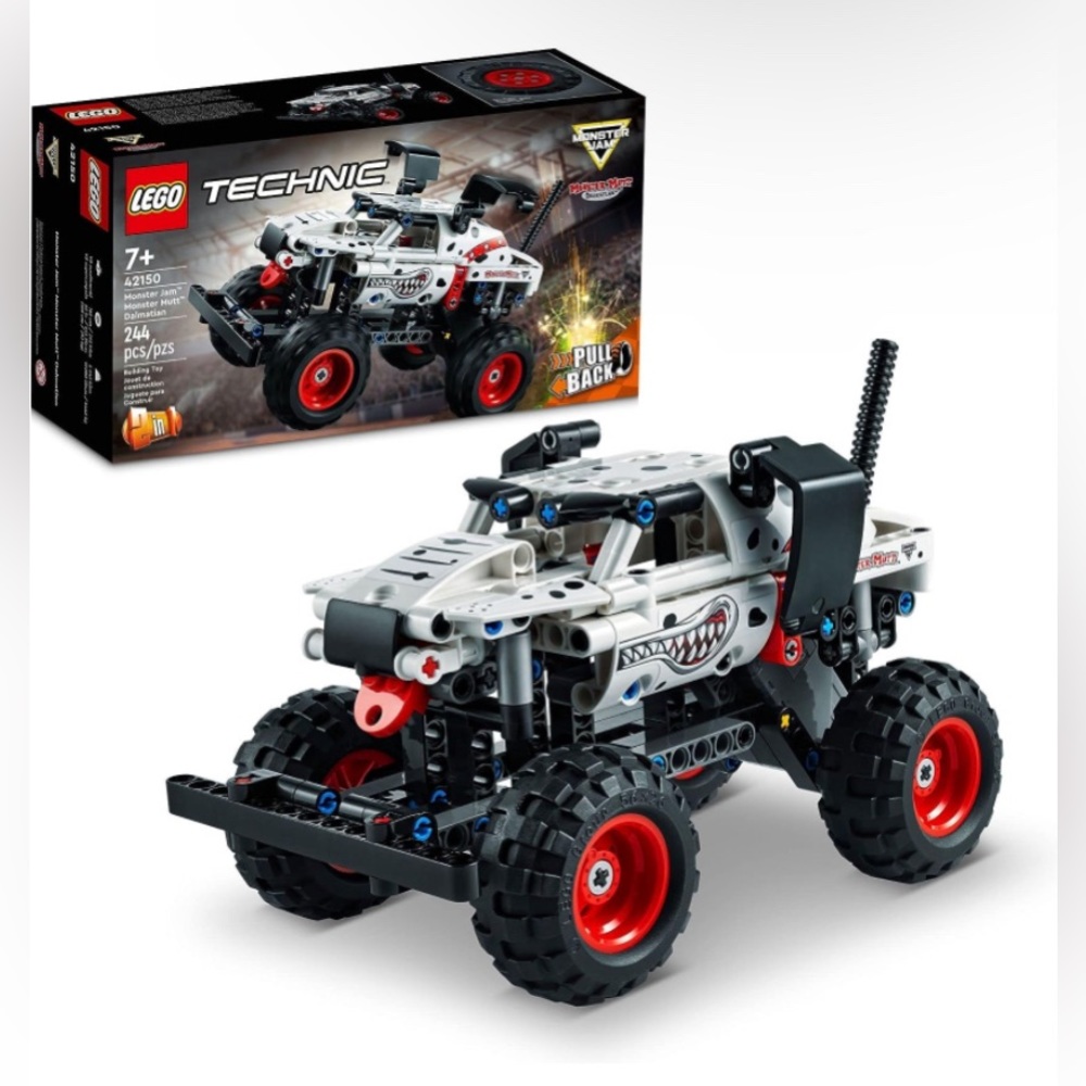 LEGO Technic Monster Jam Monster Mutt Dalmatian, 2in1 Pull Back Racing Toys NEW!